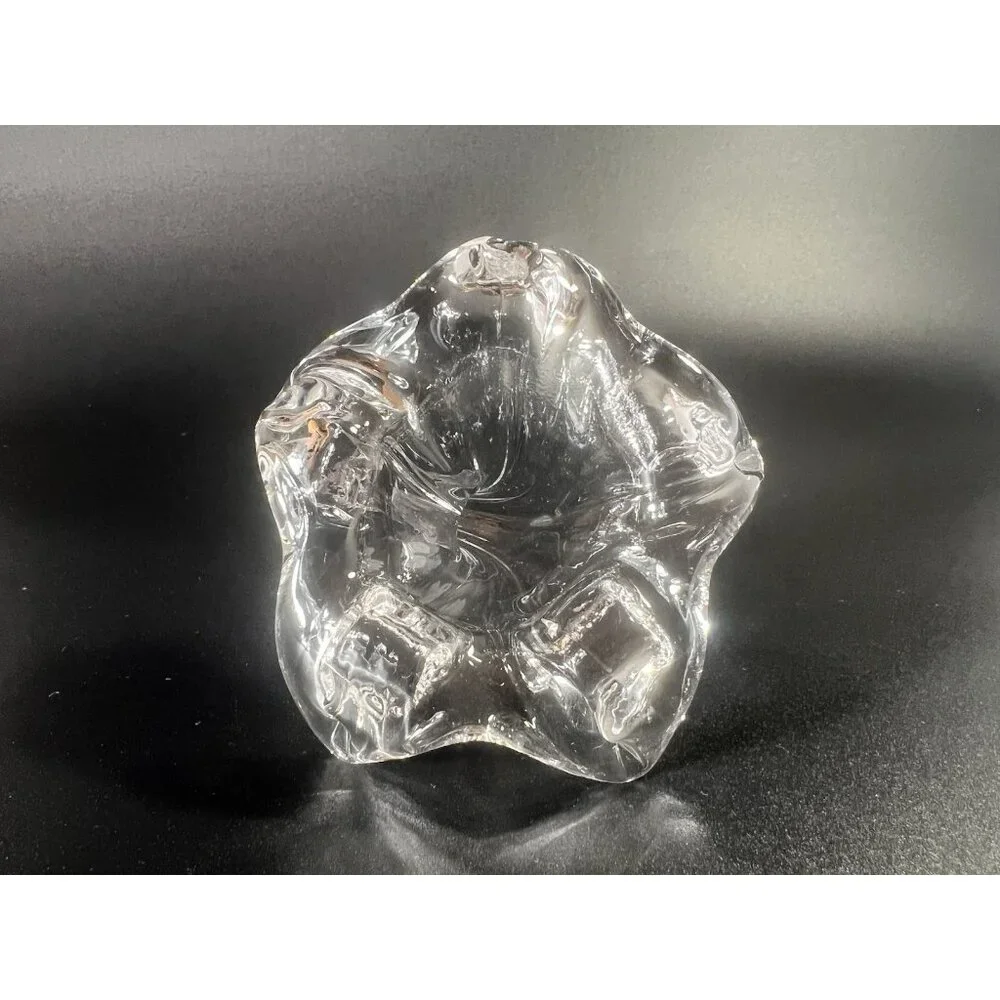 Flower Stem Bud Vase Glass or Lily Paperweight,‎ Elegant Vintage Centerpiece